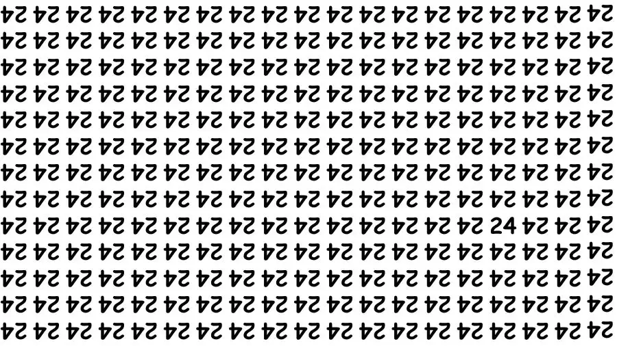 Optical Illusion Brain Challenge: If you have Extra Sharp Eyes Find the Hidden Number 24 in 5 Secs