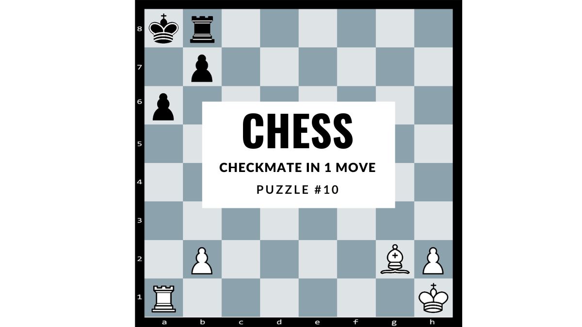 Chess Puzzle #10: Checkmate In 1 Move, White To Play