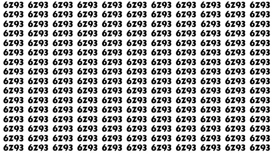 Optical Illusion Visual Test: If you have Sharp Eyes Find the Number 6293 in 16 Secs