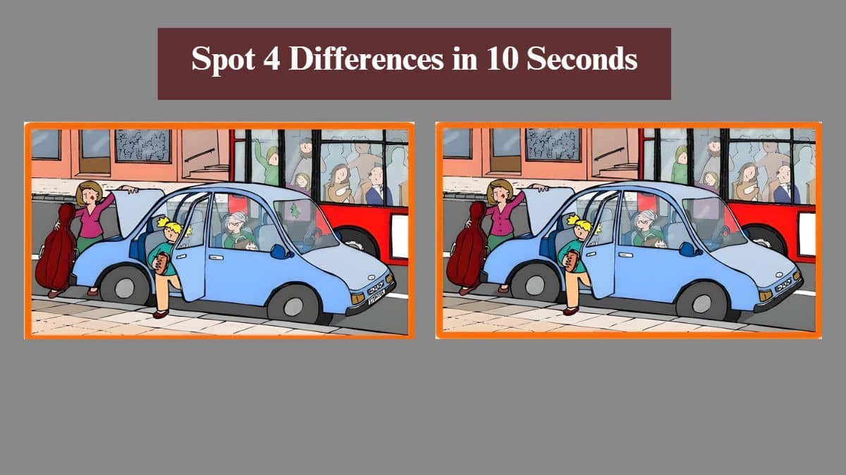 Spot the Difference: Spot 4 Differences in 10 Seconds