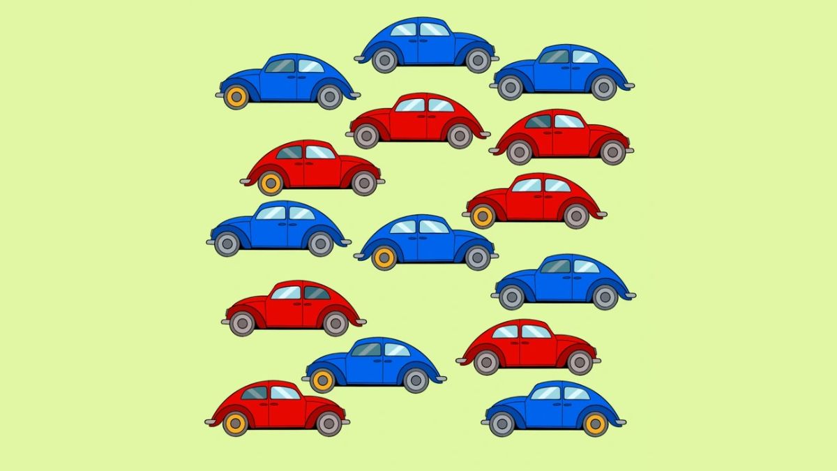 Optical illusion: Find Odd car in 5 seconds