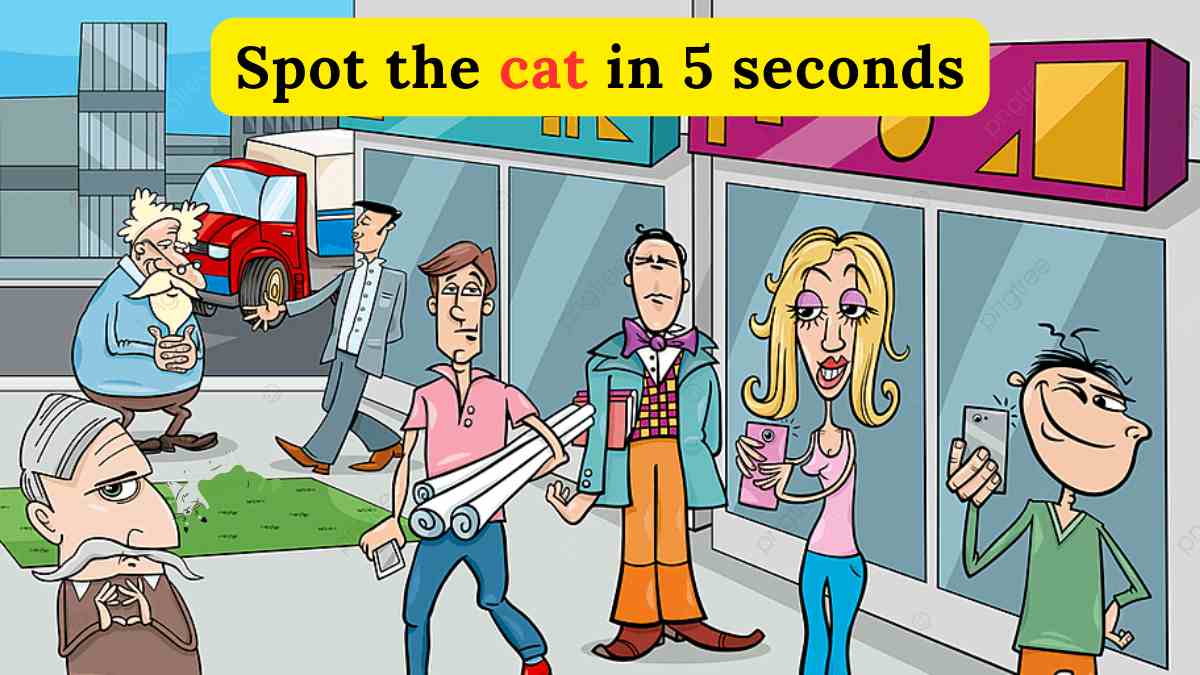 Brain Teaser- Find the cat on the street in 5 seconds