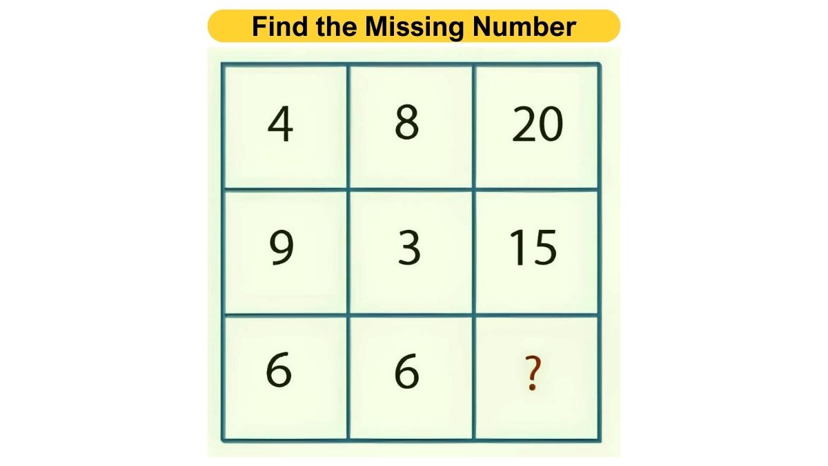 Brain Teaser for Geniuses: Find the Missing Number in 7 Seconds