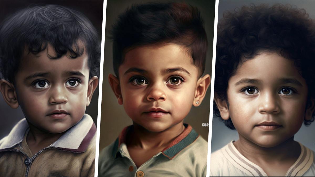 Indian Cricketers As Kids