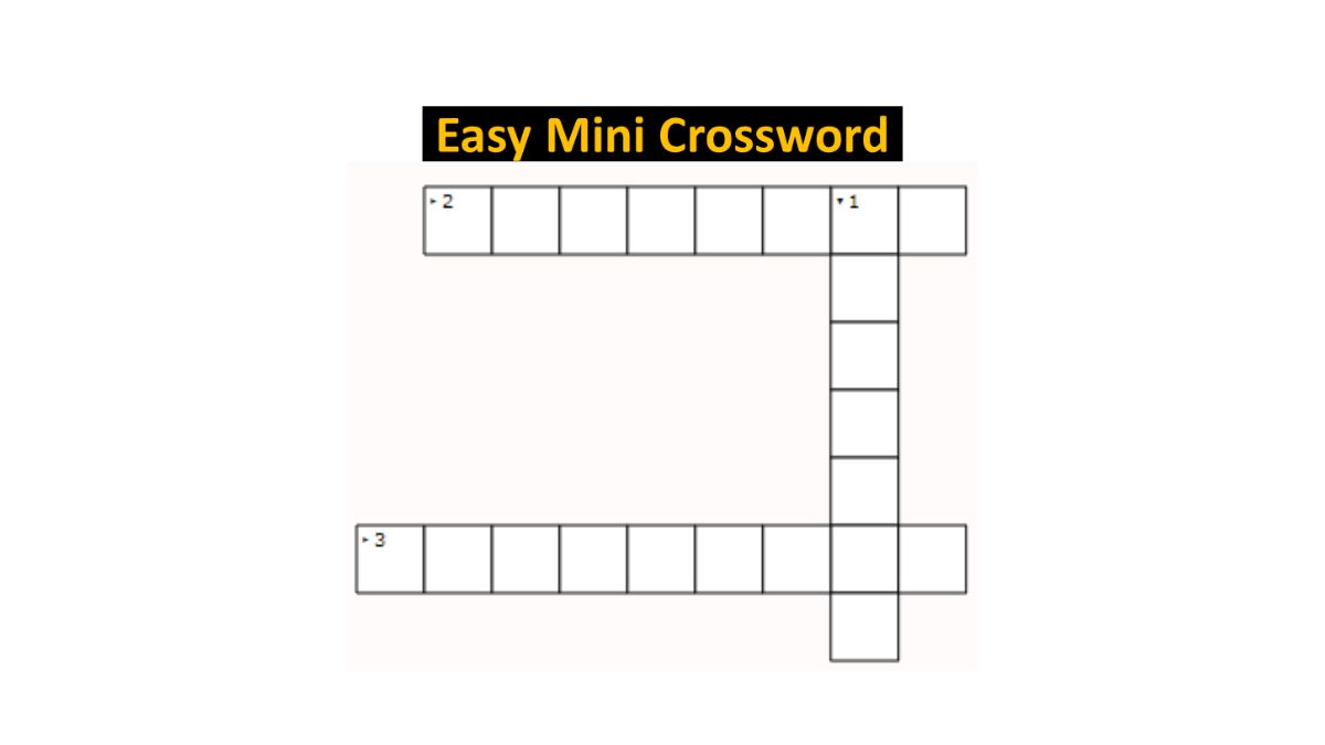 Mini Crossword with Answers