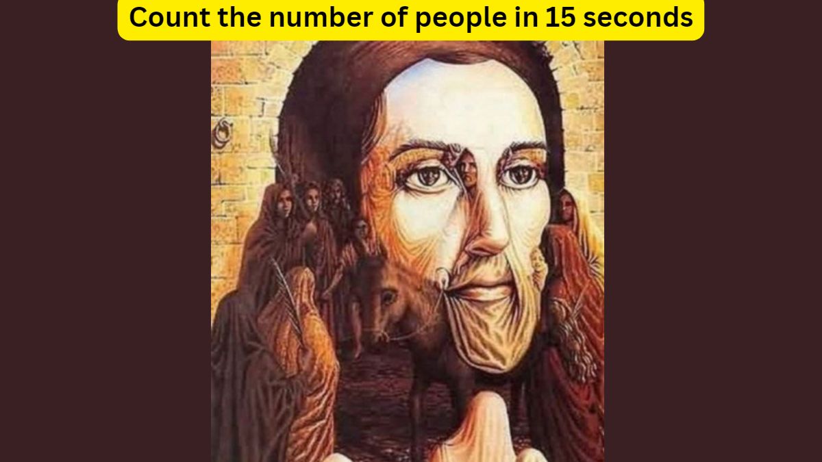 Count the number of people in the painting in 15 seconds