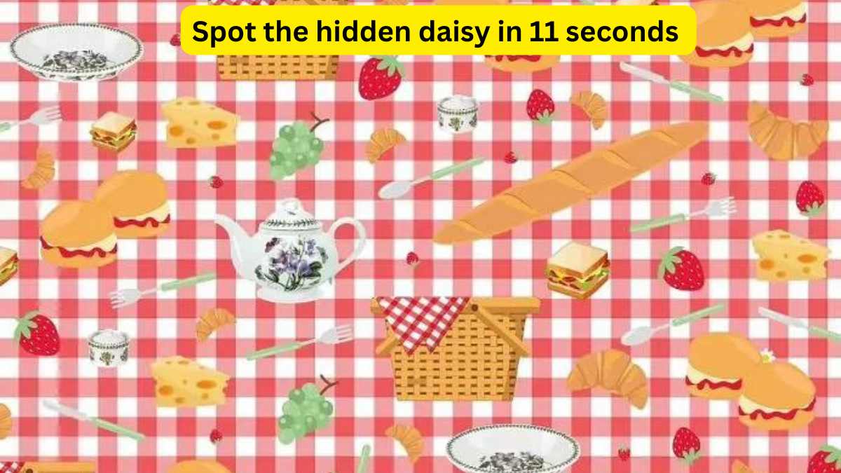 Optical Illusion IQ Test- Spot the hidden daisy in 11 seconds