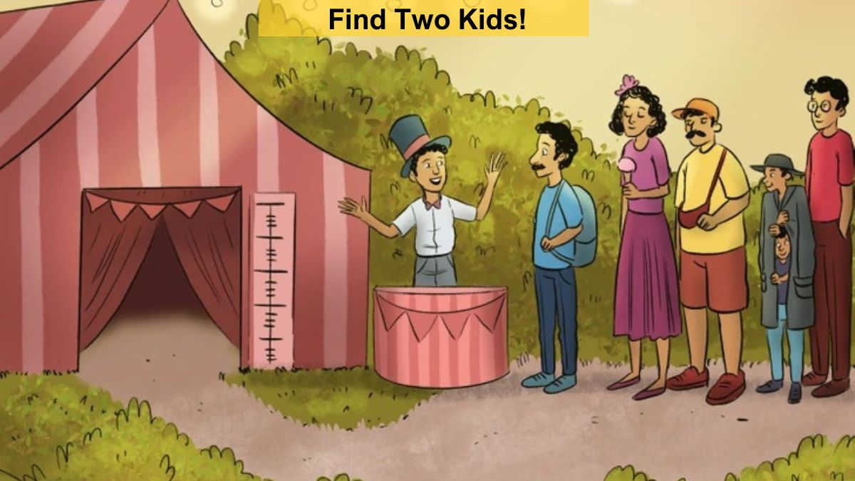 Optical Illusion to Test Your Vision: Find Two Kids in 4 Seconds