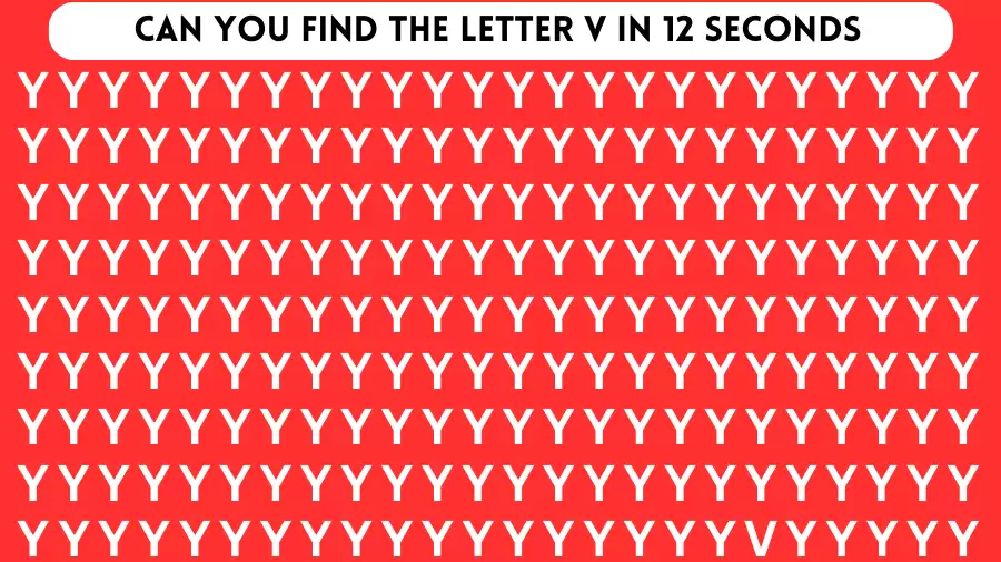 Puzzle for Eye Test: Only Sharp Eyes Can Spot the Number V in 12 Secs