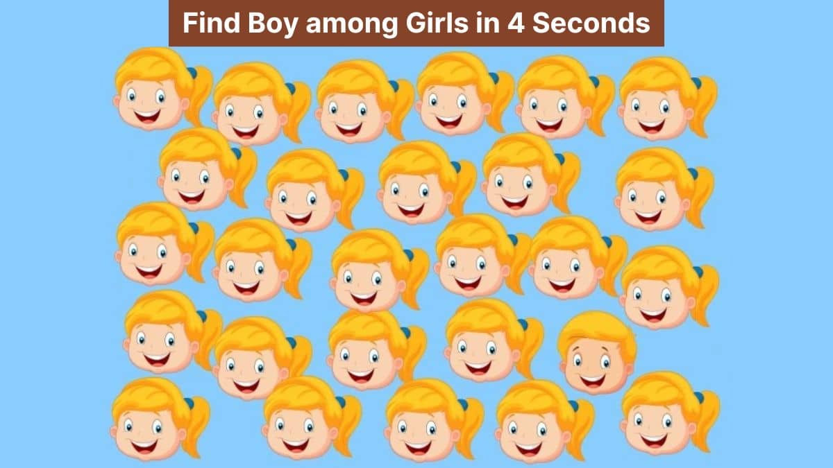 Find Boy among Girls in 4 Seconds