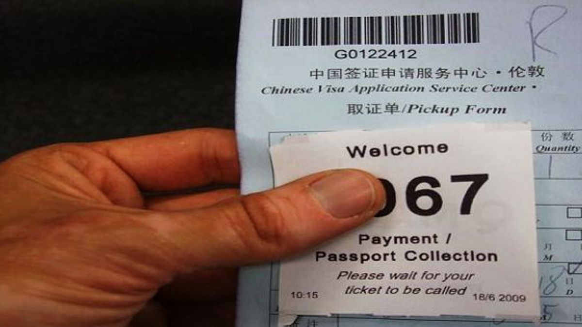 Visa issued by China