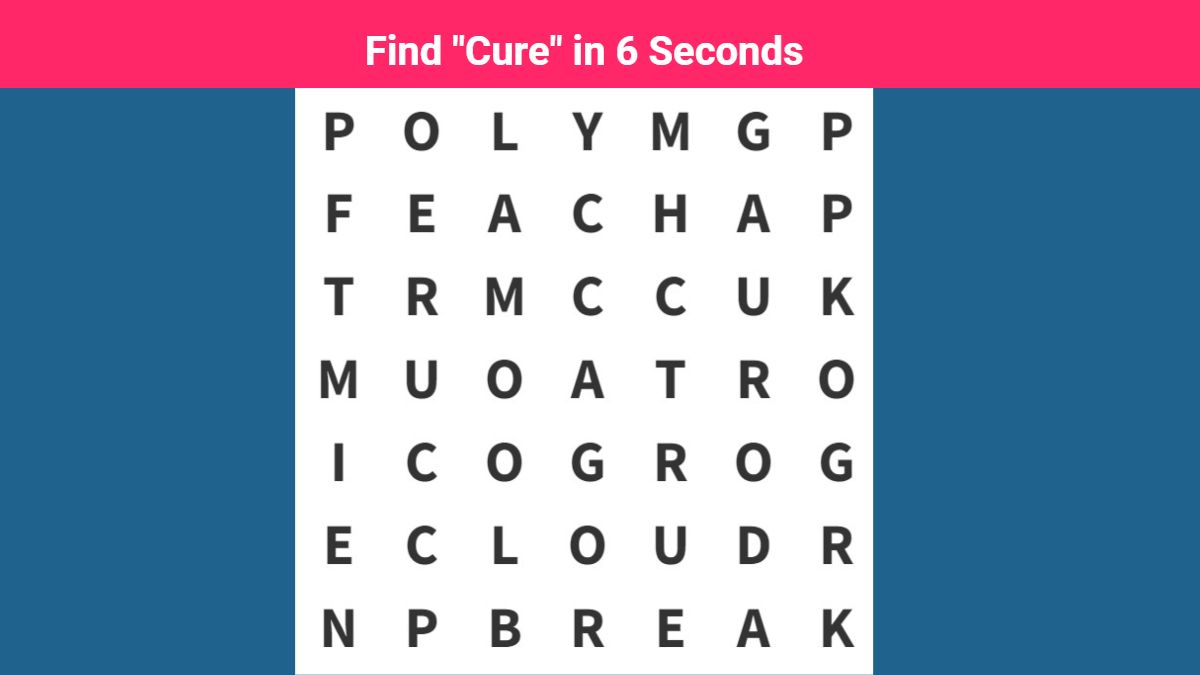 Word Search Puzzle: Find Hidden Word in 6 Seconds