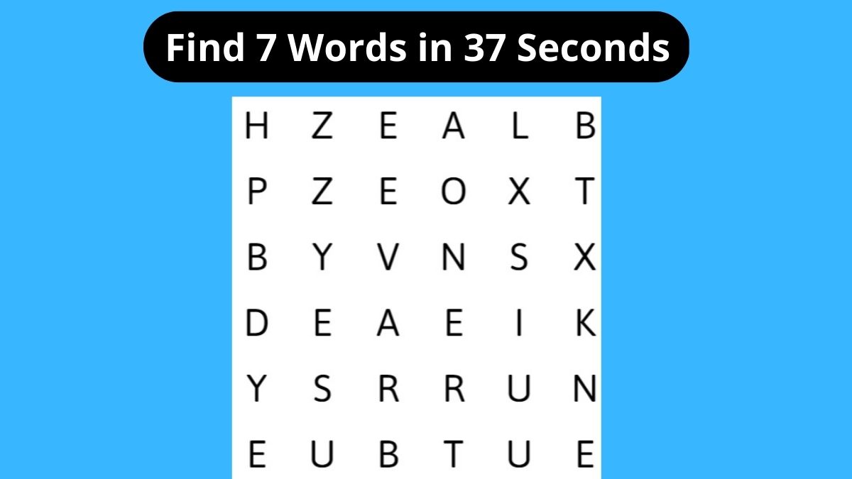 Find 7 Words in 37 Seconds