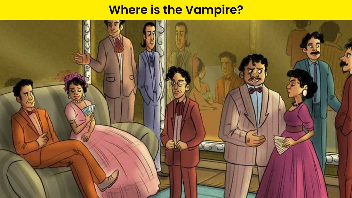 Visual Test - Spot the vampire at the party in 6 seconds