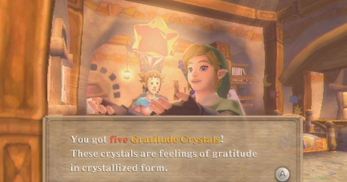 Zelda: Skyward Sword - Gratitude Crystals side quests, locations and rewards: How many Gratitude Crystals are there?