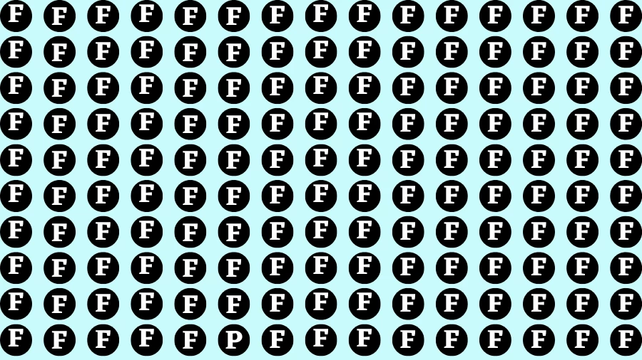 Observation Brain Test: If you have 50/50 Vision Find the Letter P in 15 Sec