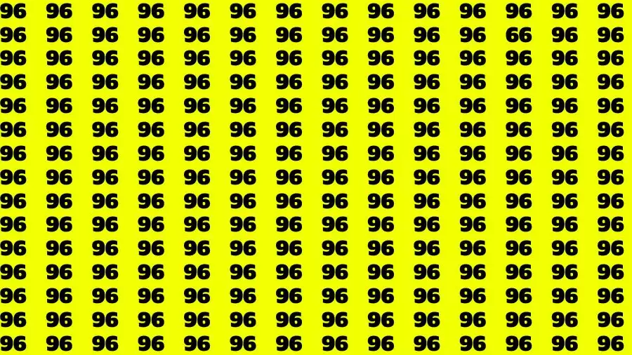 Observation Find it Out: If you have Sharp Eyes Find the number 66 among 96 in 20 Secs
