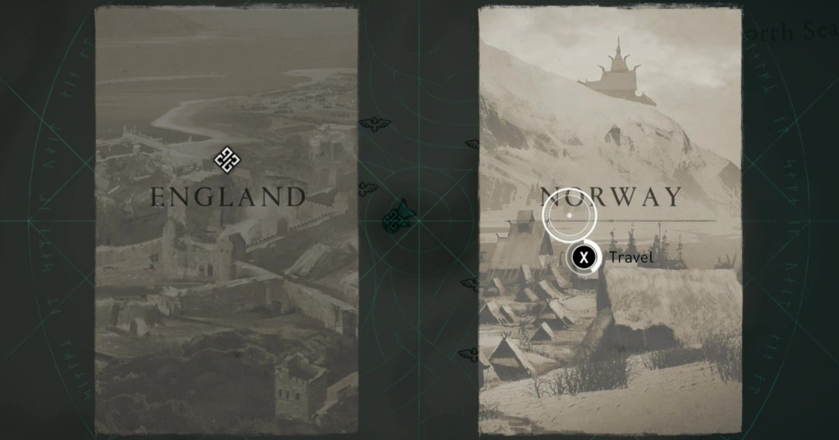 Assassin's Creed Valhalla - Atlas travel: How to get to England, return to Norway and travel to other regions explained