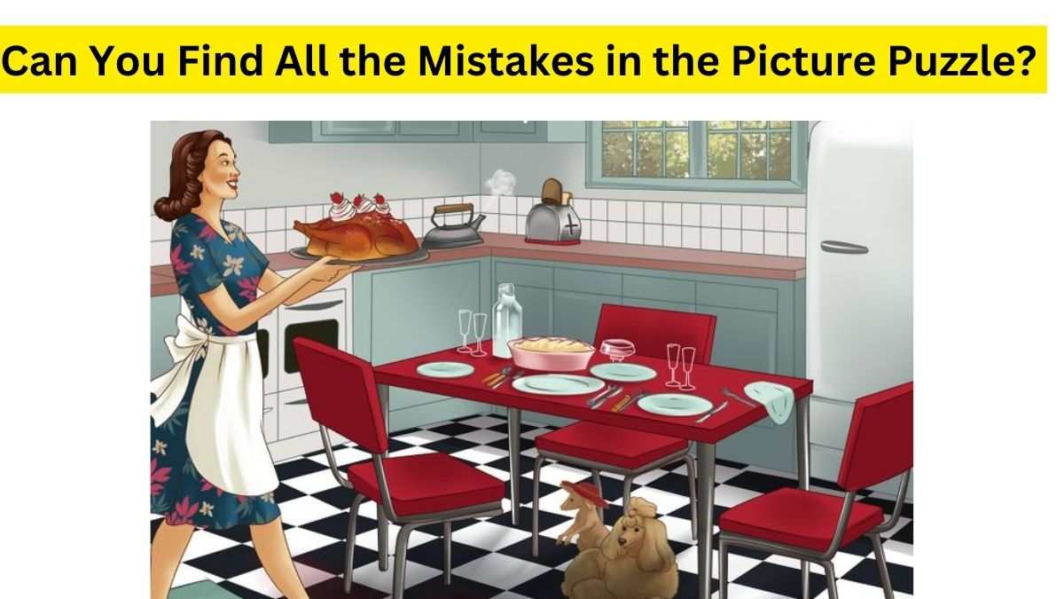 Find the mistakes in the Dining Room Picture.
