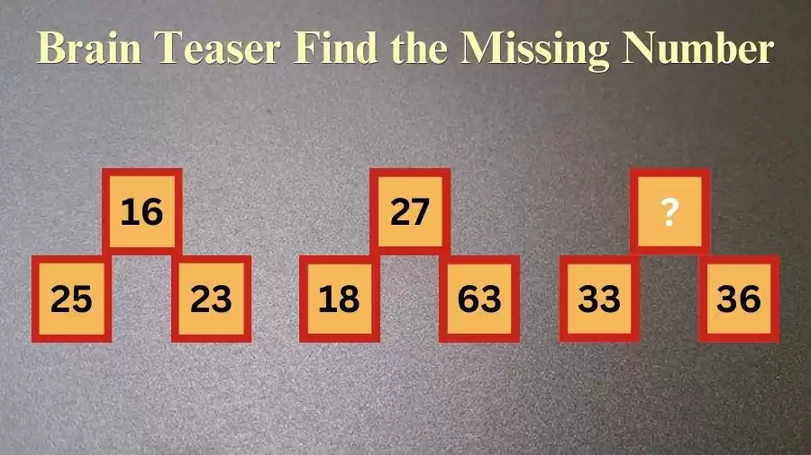 Brain Teaser Maths Puzzle: Can You Find the Missing Number in 30 Secs?