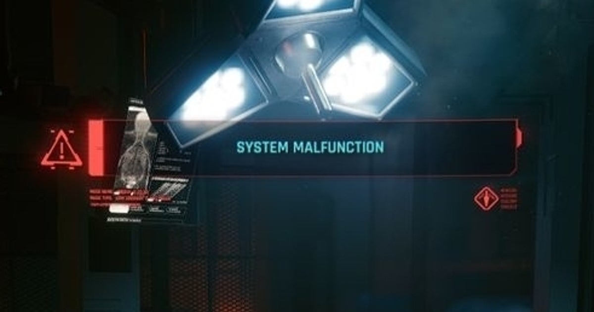 Cyberpunk 2077 System Malfunction message and how to remove the error message explained
