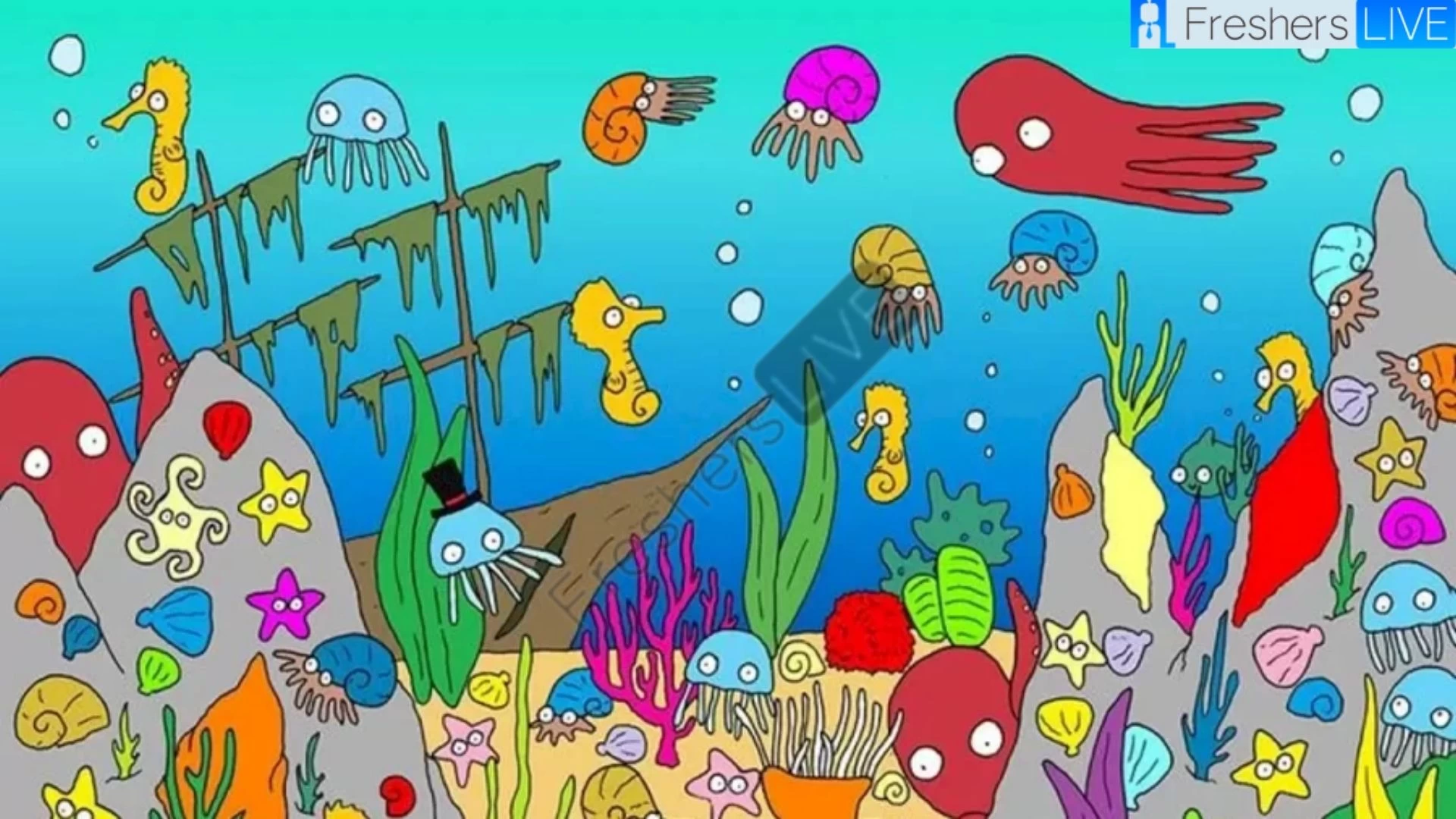 Look for Fish!  Can You Spot Fish In This Aquarium Picture In Less Than 10 Seconds?