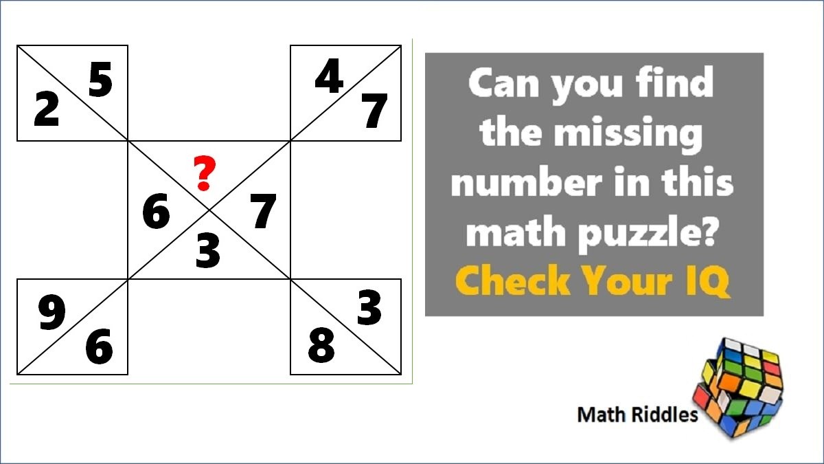 Math Riddles: Test Your IQ, Find The Missing Numbers Math Puzzles