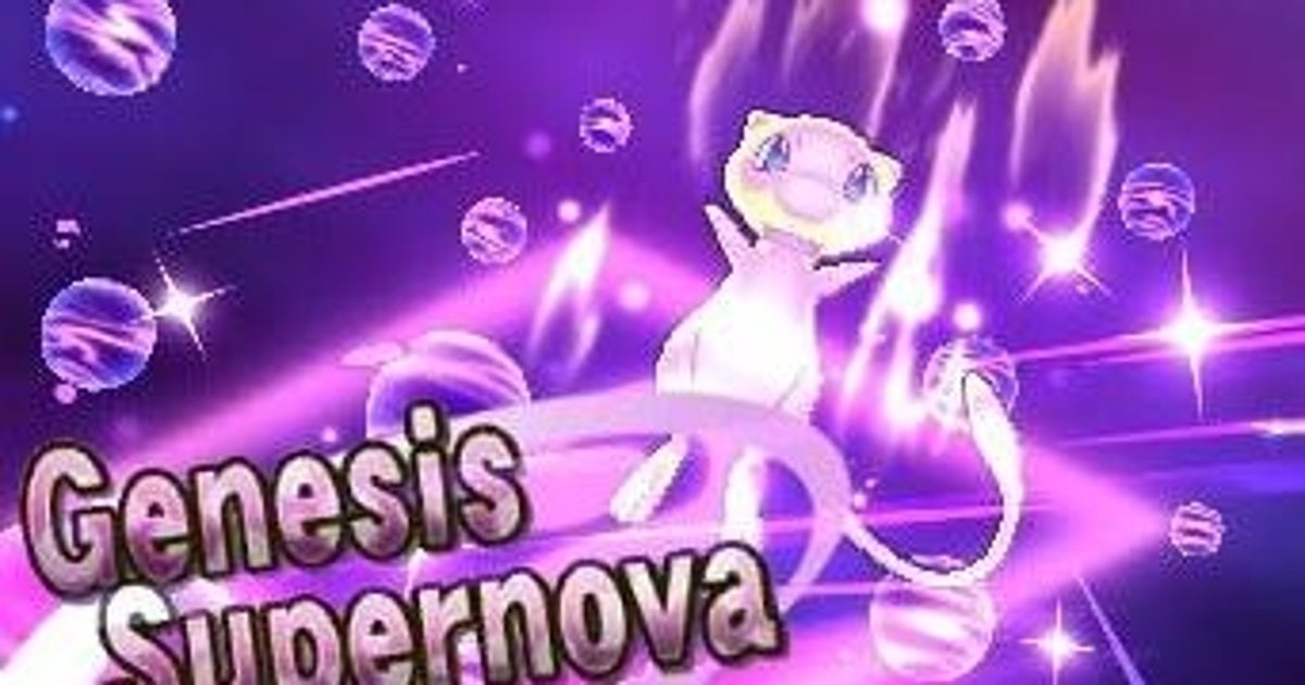 Pokémon Sun and Moon Mewnium Z event giveaway - how to get Mew and its Z Move Genesis Supernova