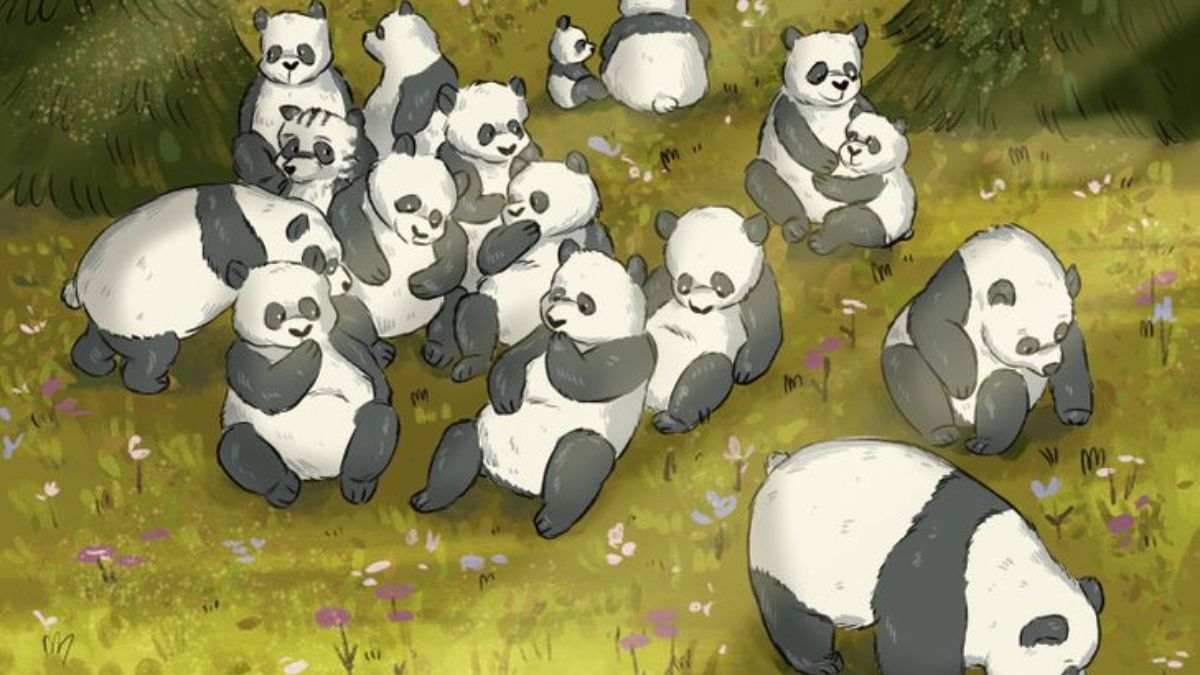 Can you spot which one of these animals is not a Panda in 7 seconds?