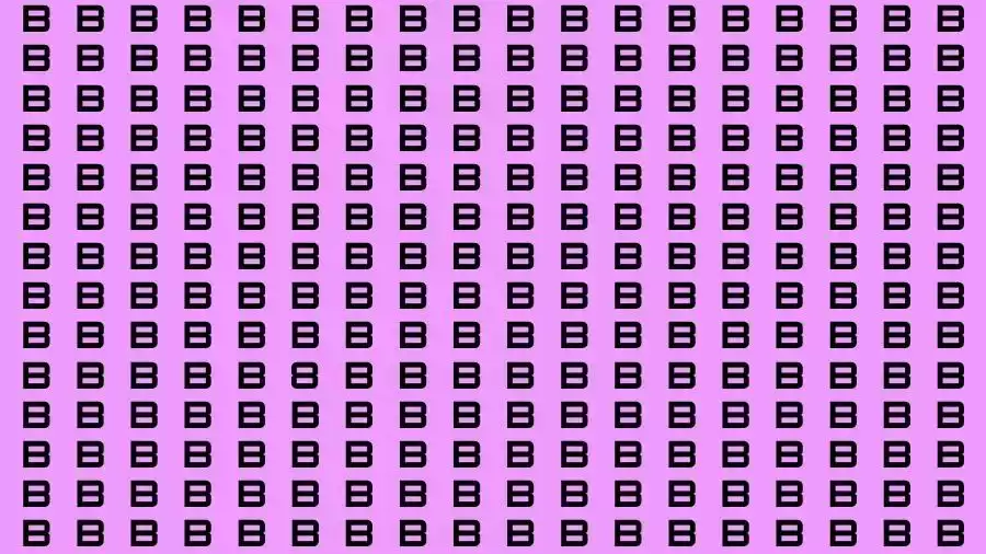 Optical Illusion Brain Challenge: If you have 50/50 Vision Find the number 8 among B in 12 Seconds?