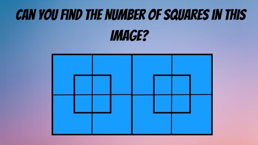 Brain Teaser Eye Test: Can you Find the Number of Squares in this Image?