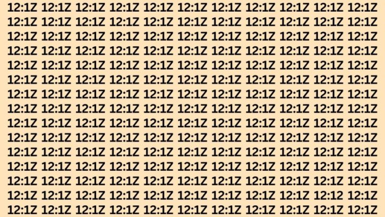 Brain Teaser: If You Have Eagle Eyes find 12:12 within 10 secs