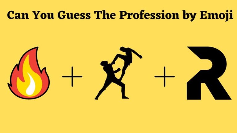 Brain Teaser Picture Puzzle: Can You find the Profession name from the Clues?