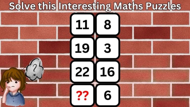 Brain Teaser: Solve this Interesting Maths Puzzles