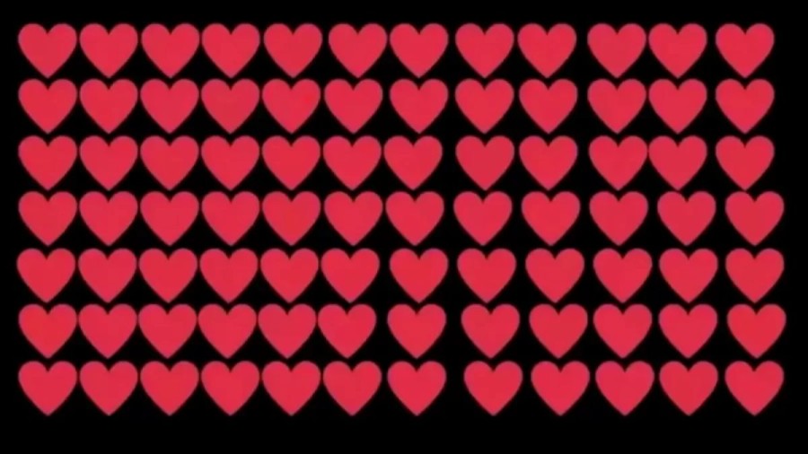 Observation Skills Test: Can You Spot the Different Heart in 8 Seconds?