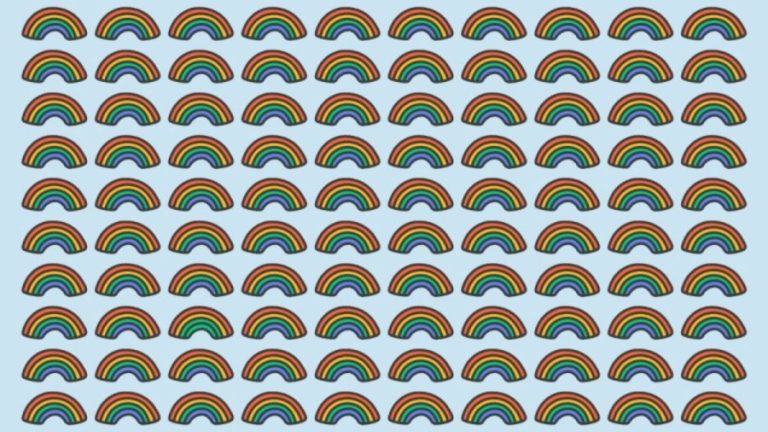 Observation Skills Test: Can You find the Different Rainbow within 12 Seconds?