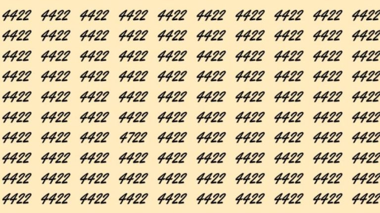 Can You Spot 4722 among 4422 in 30 Seconds? Explanation and Solution to the Optical Illusion